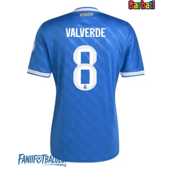 Real Madrid Federico Valverde #8 Tricou Fotbal Replică 2025-26 Barbati Treilea